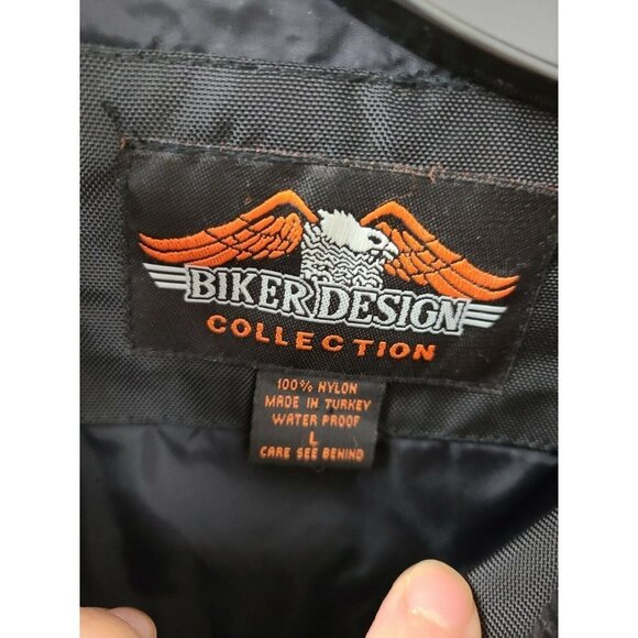 Vintage Biker Design Collection Womens Black Daytona 2006 Moto Jacket Large - Picture 5 of 8